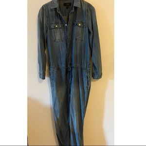 J. Crew Denim Jumpsuit, Size 4 (fits like a 6/8) Industrial, Utility Suit
